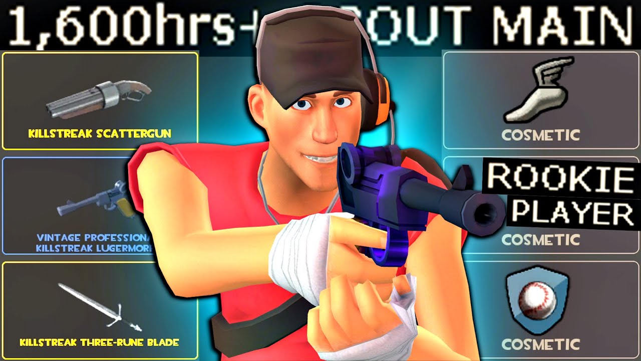 1600+ Hour Free 2 Play🔸TF2 Scout Gameplay