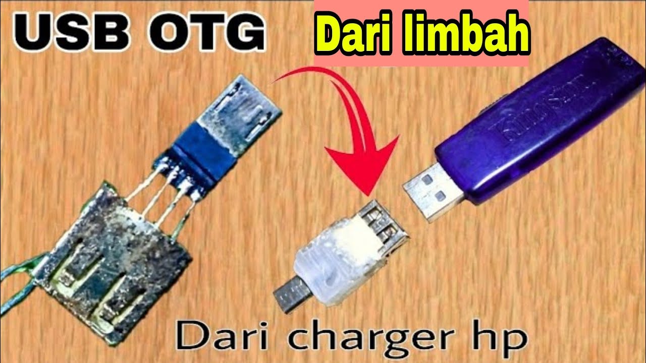 cara membuat USB OTG sederhana dari charger rusak II ide kreatif