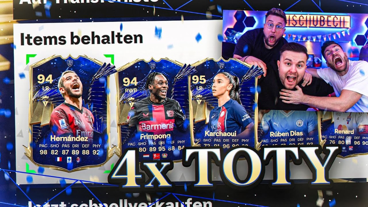 JAAA!!! 😍😍 4x Verteidiger TOTY im Pack 😱 EA Fc 24 TOTY Pack Opening 🥳
