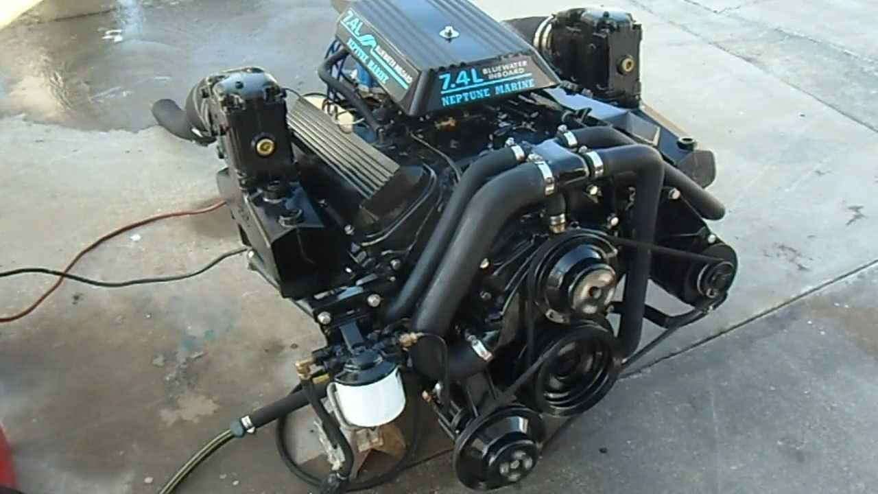 7.4 Mercruiser Inboard Counter Rotation Test Run Rebuild @ Neptune Marine