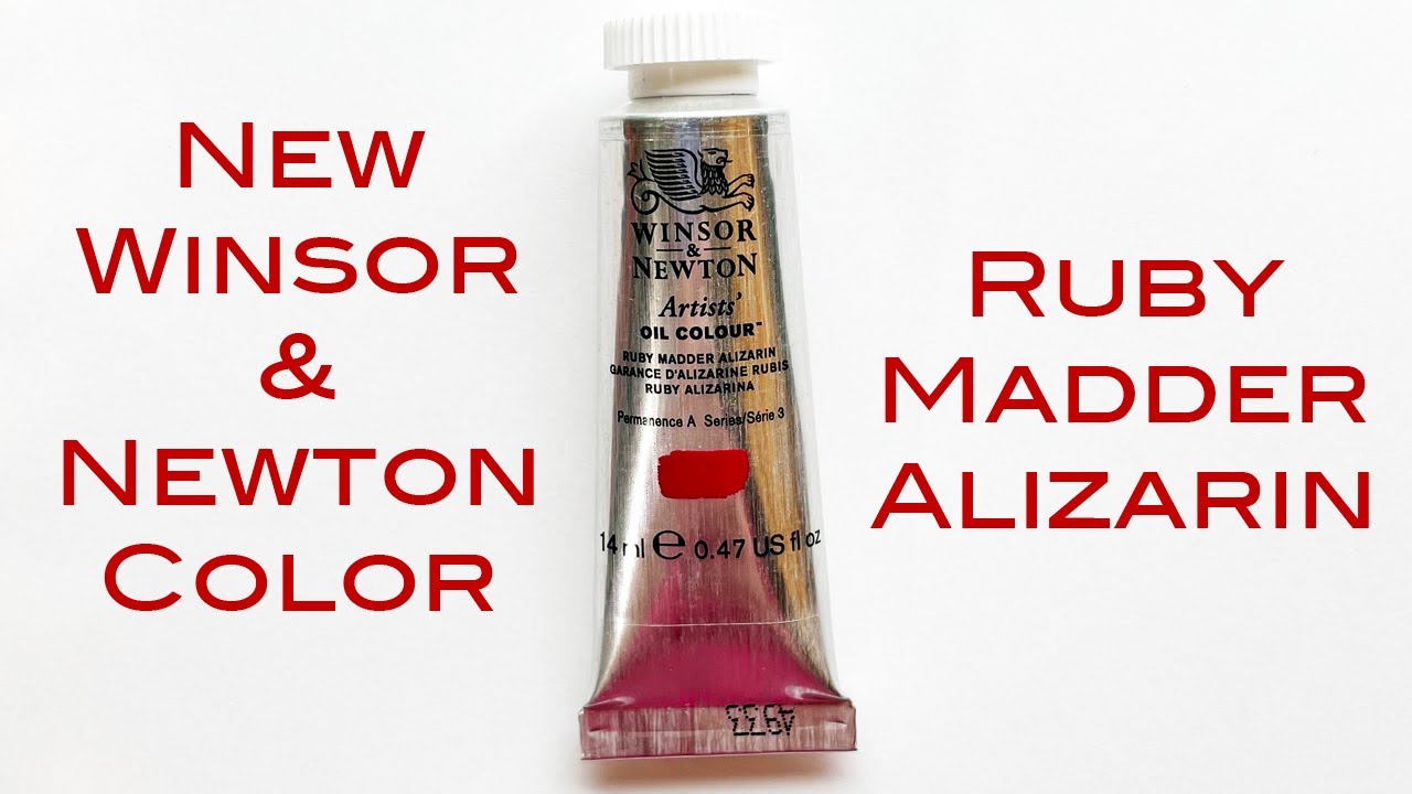 New Winsor & Newton Oil Paint: Ruby Madder Alizarin Mini Comparison Video