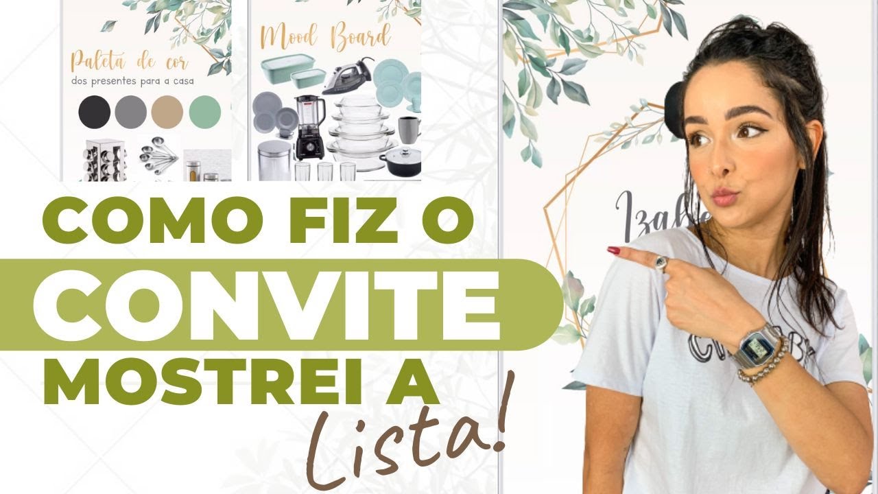 CONVITE DO MEU CHÁ DE PANELA - Dica de Aplicativo
