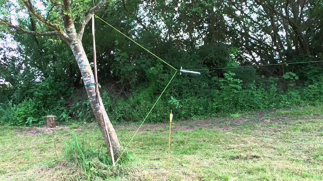 Haselnuss als Bogenholz - Bruchtest (Selfbow with Hazelnut - breaking-test)
