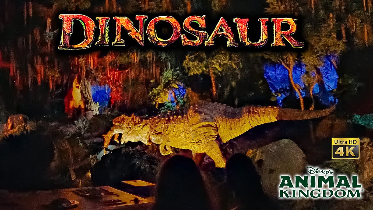 Dinosaur On Ride Low Light 4K POV Disney's Animal Kingdom Walt Disney World 2024 03 14