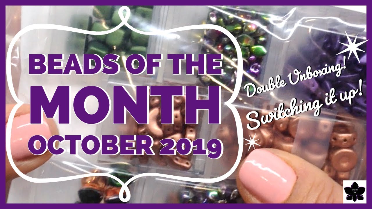 ✨OCTOBER 2019 ✨TWO Beads of the Month Subscriptions! 🎁Adornable Elements | Czech Glass