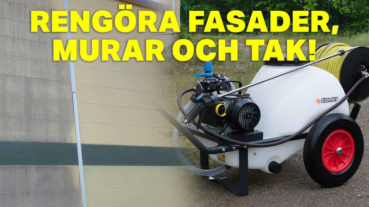 Påläggningsutrustning för fasadrengöring!