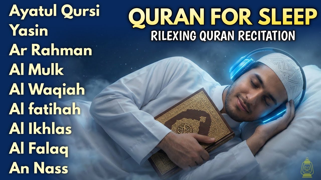 MELODIOUS MUROTTAL FOR SLEEPING - SOOTHING FOR THE HEART AND MIND, KURSI 7X, YASIN,ALWAQIAH,ARRAHMAN