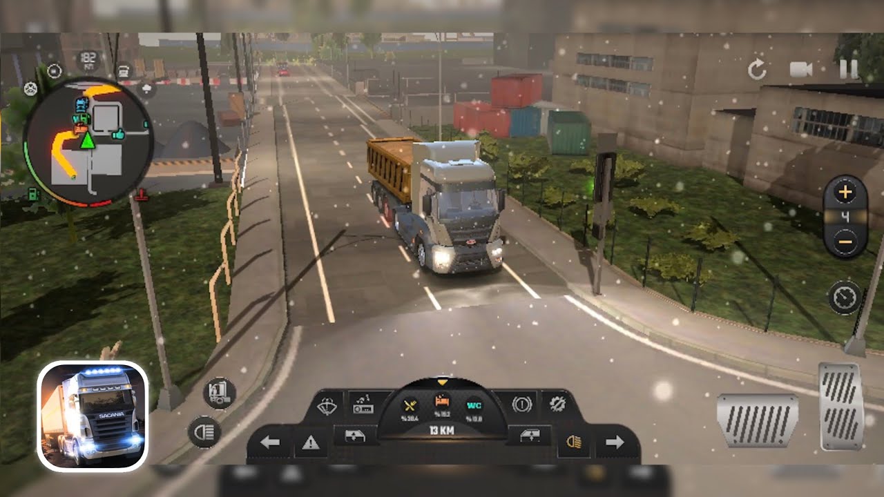 Truck Simulator: World - GamePlay #2 (Snowy Weather and Ferry GamePlay)