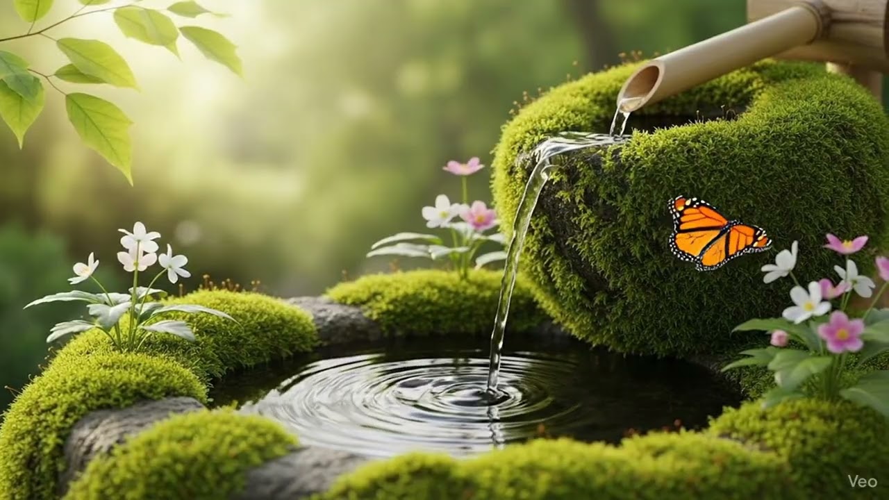 Relaxing Music + Soothing Water Sound 🌿 Relieve Stress, Anxiety & Depression • Mind Body