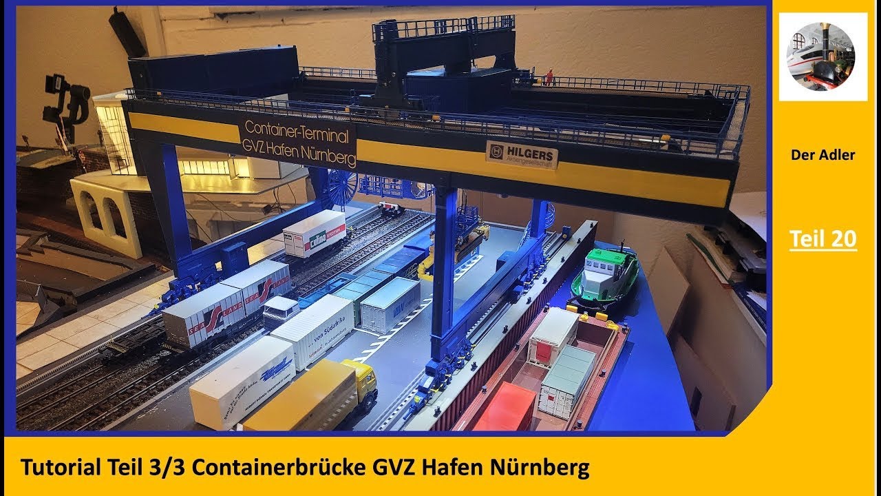 Faller 120291 Containerbrücke/ 180290 Antriebs-Set  Teil 3 - with English subtitles #20