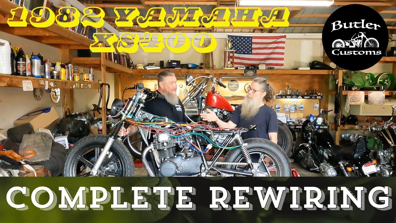 1982 Yamaha XS400SJ Complete Custom Wiring. Butler Customs
