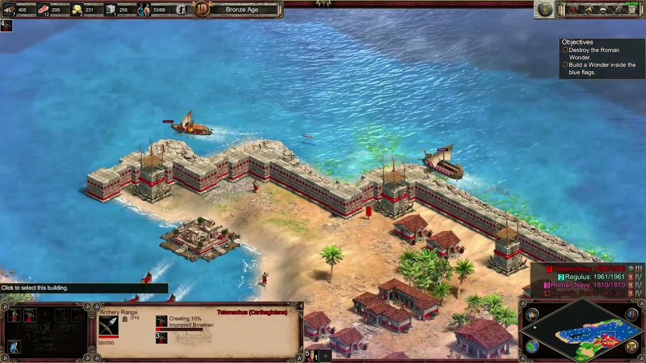 Age of Empires 2 - Return of Rome - The First Punic War  3.Battle of Tunis