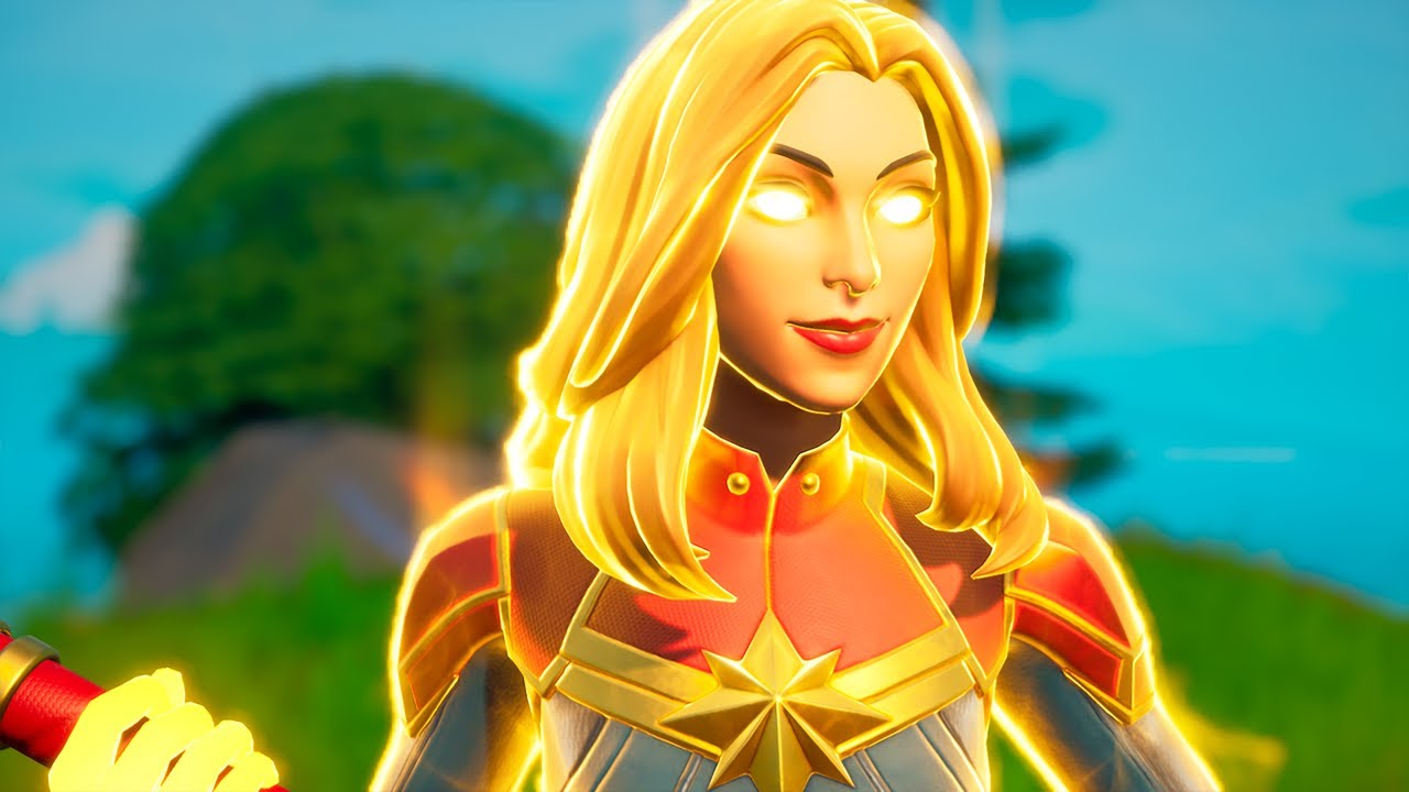 Fortnite - Captain Marvel Skin Gameplay