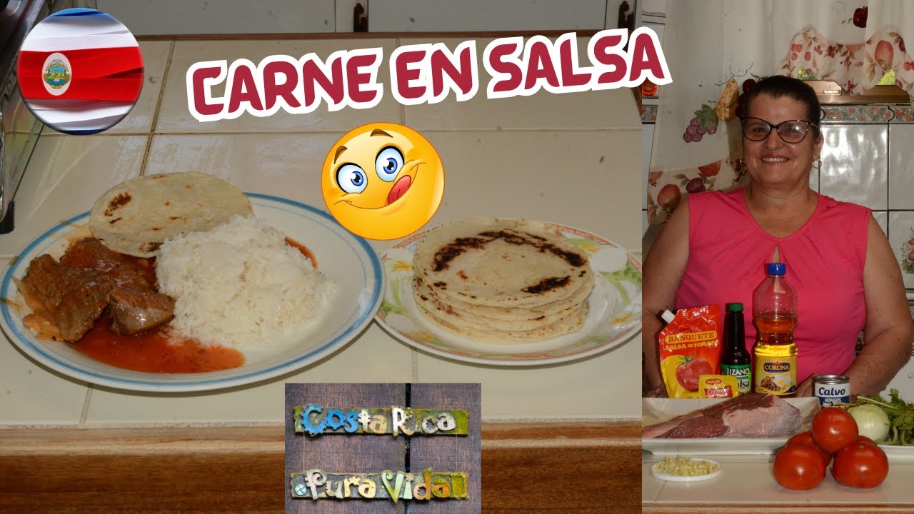😋Carne en Salsa |Comida de Costa Rica. Y con receta incluida en la descripcción 🤩🥰#puravida#carne