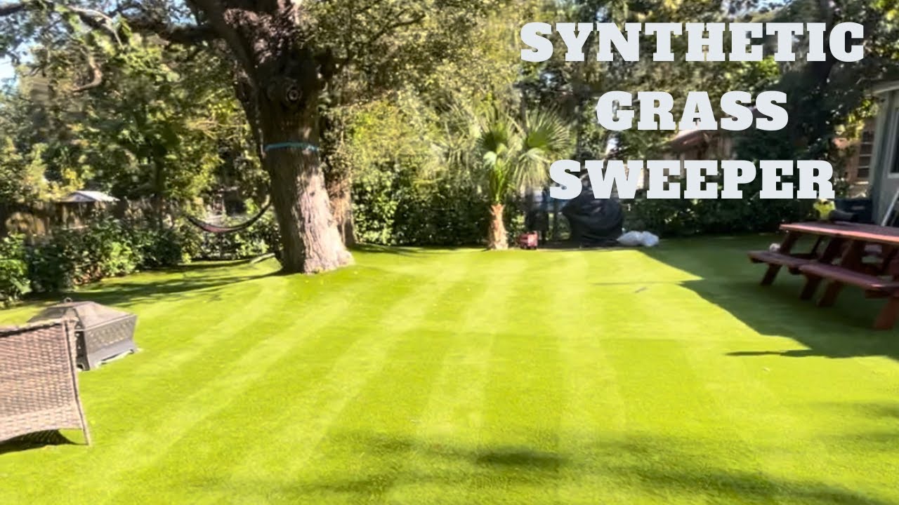 GreenSweep V2 Artificial Grass Sweeper. Game Changer. #dadapproved