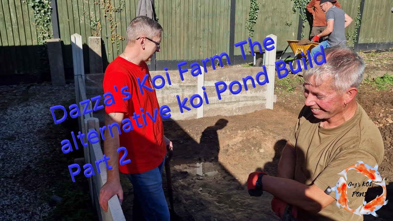 Dazza's Koi Farm The alternative koi Pond Build Part 2