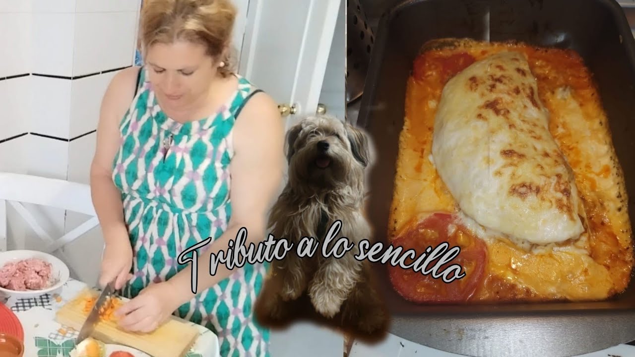 Hoy cocinamos mi nieto y yo, él hace la pizza #yo hago una 