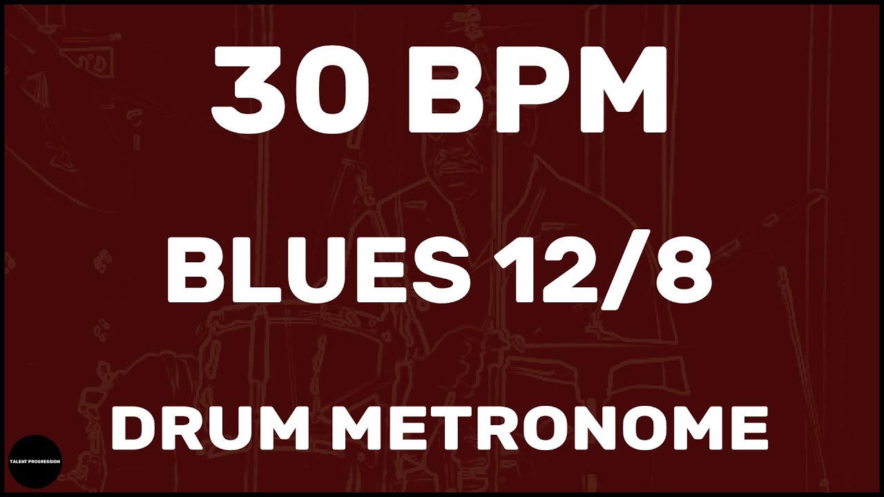 Blues 12/8 | метроном | 30 BPM