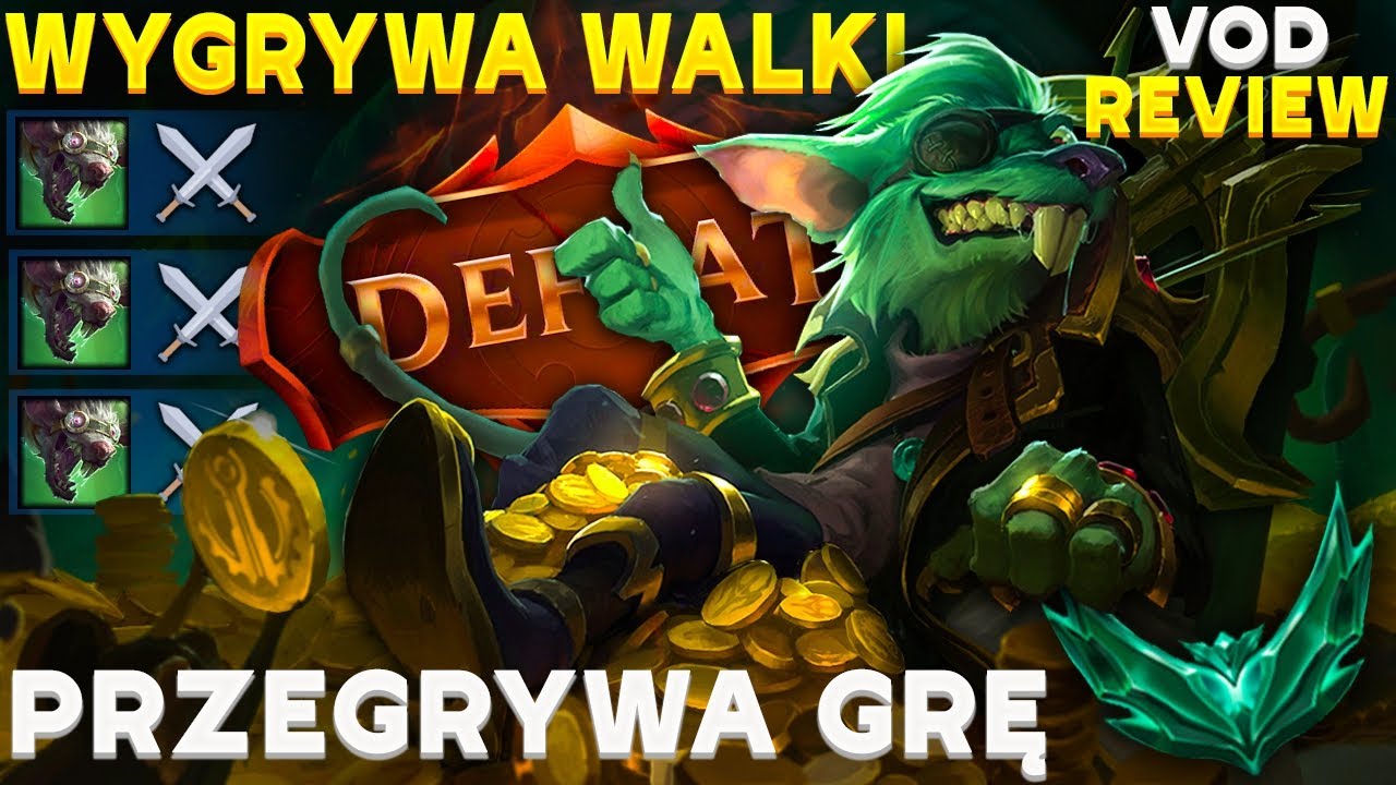 Wygrywa walki, ale przegrywa gre, co robić?- VOD Review Twitch P2 ADC