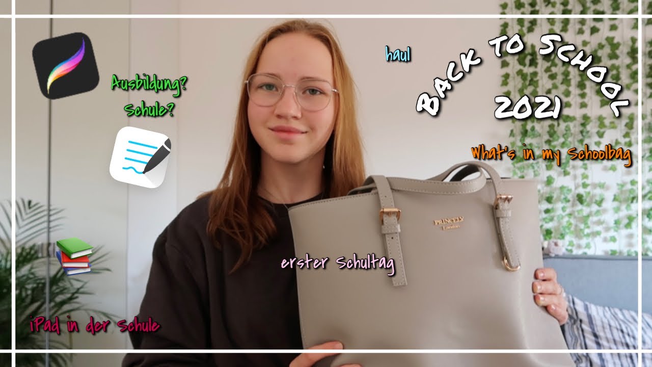 Back to School 2021 Ausbildung? Schule?, iPad in der Schule, Haul, Tasche, erster Schultag ♡︎jule