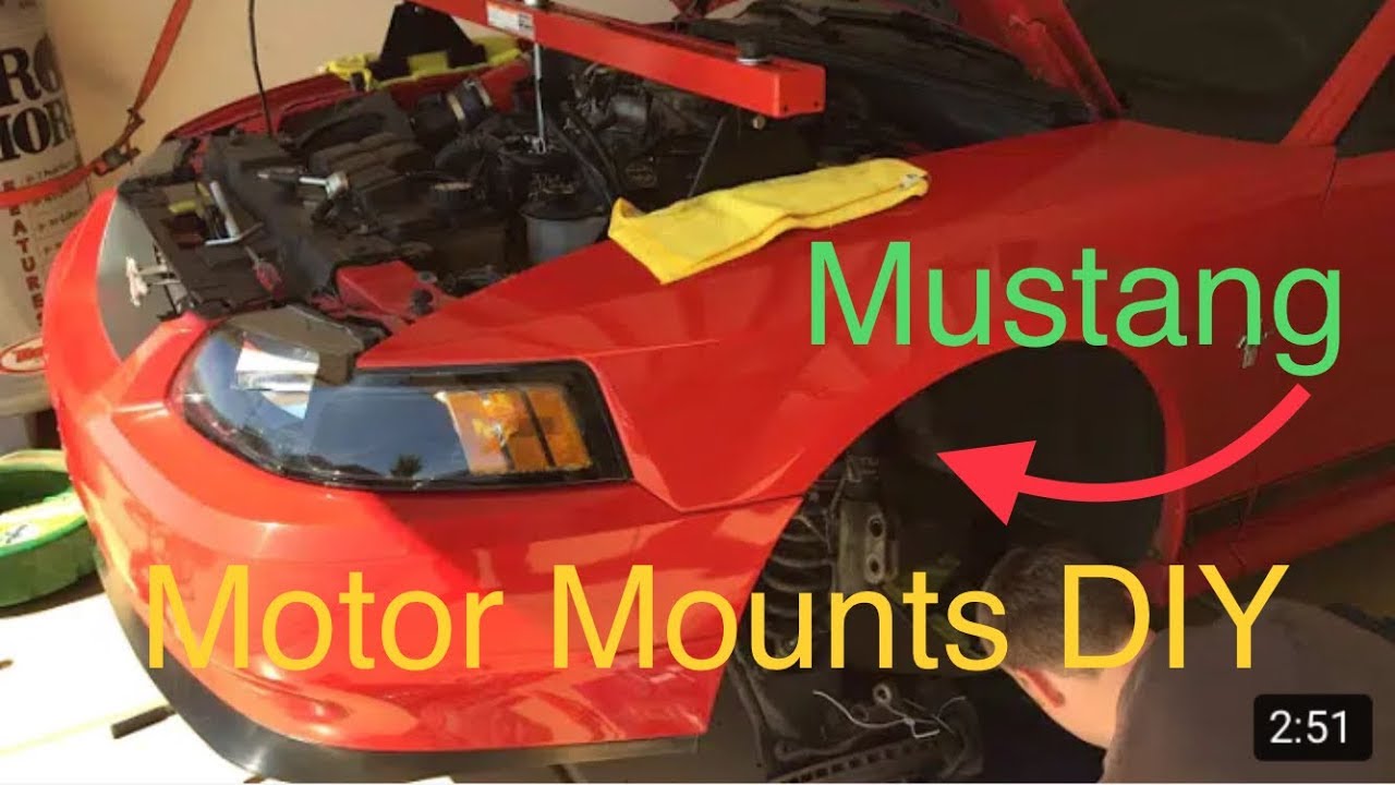 How to change Motor Mounts Ford Mustang 1994-2004 Mach 1 Cobra, GT, k member, headers oil pan gasket