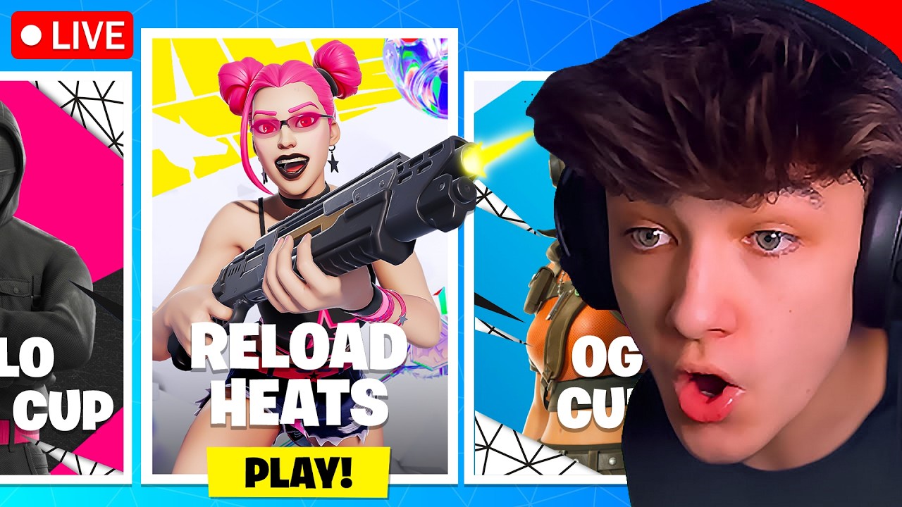 🔴LIVE! - RELOAD SERIES HEATS! (Fortnite Tournament)