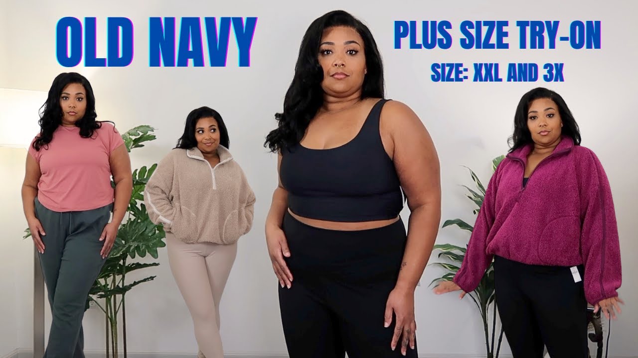 Plus Size ACTIVEWEAR from Old Navy | Jackets, Leggings and Tops | SIZE XXL and 3X