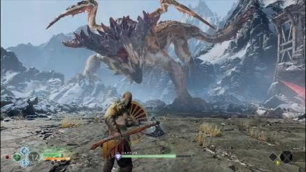 kratos and atreus vs hraezlyr Dragon