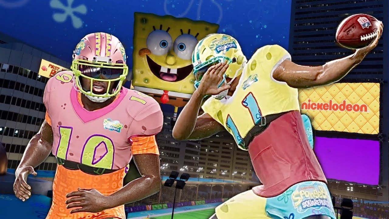 MADDEN 21 NEXT GEN: INSANE CATCHES IN THE NEW SPONGEBOB MODE IN MADDEN 21 THE YARD!!