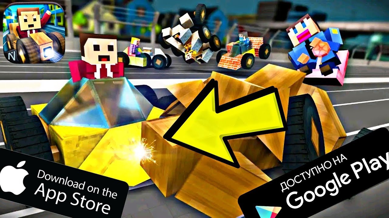 МАЙНКРАФТ ДЕРБИ 2019 НА АНДРОИД И IOS КУБИЧЕСКИЕ ГОНКИ ОБЗОР CRASHCRAFTER ANDROID IOS GAMEPLAY