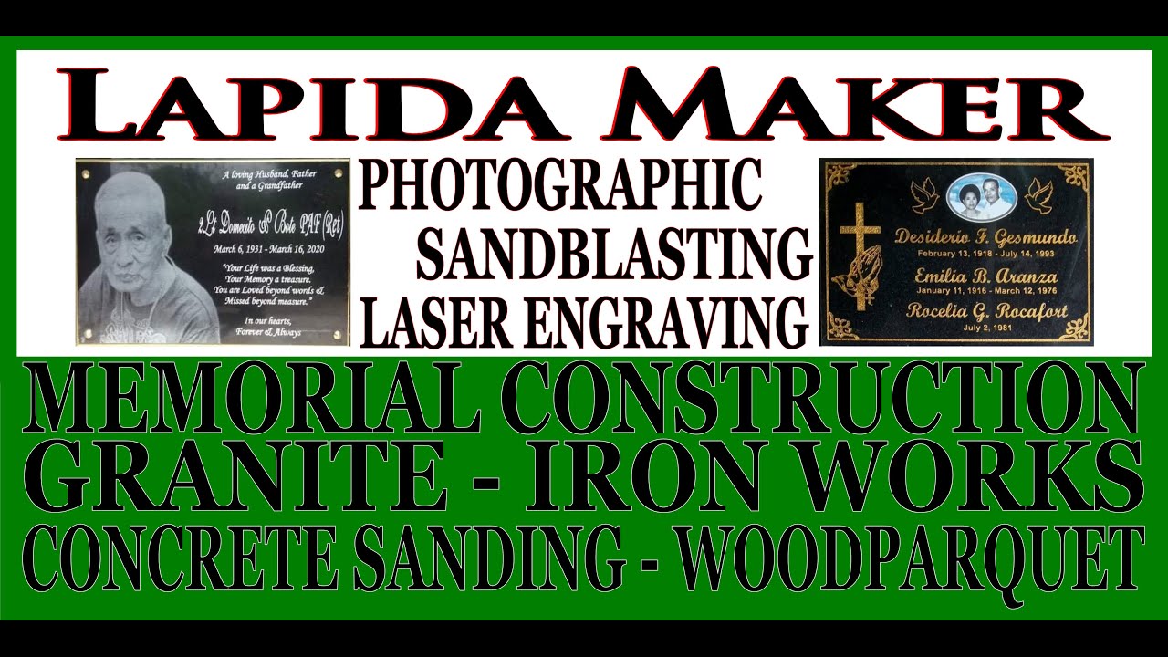 laser engraving on granite photo engraving sample