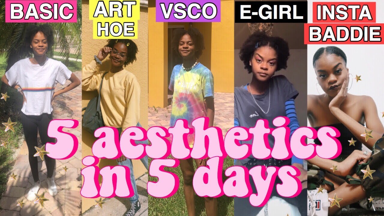 dressing/living like a different aesthetic everyday for a week