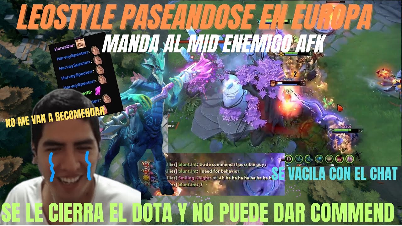 LEOSTYLE RANKEANDO EN EUROPA 😱- EL MID ENEMIGO SE QUEDA AFK 😲