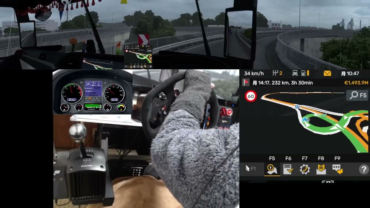 ユーロトラックシミュレーター２　ProMods　オーストリアのリンツからオーストリアのシュトッケラウまで走る　 NO184