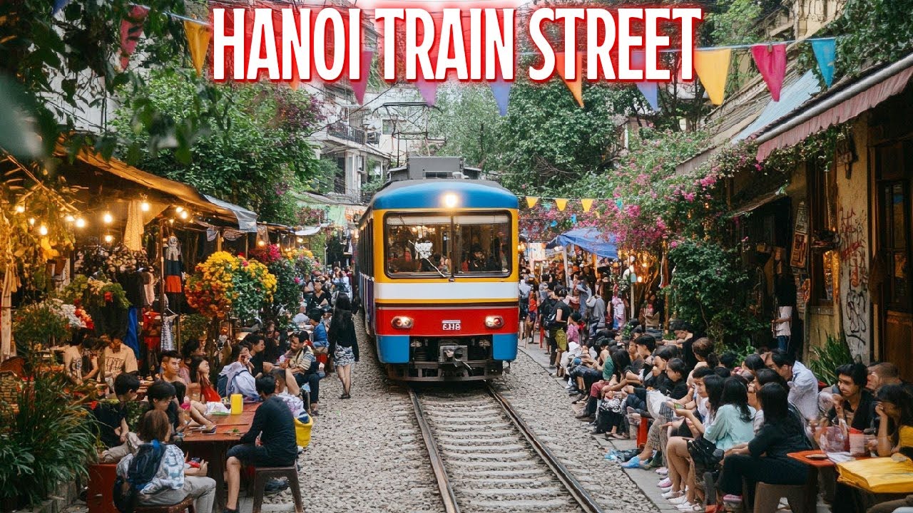Phố Cafe Đường Tàu Hà Nội Đông Tấp Nập Từ Sáng Tới Đêm Trước Lệnh Cấm Tàu Chạy Qua
