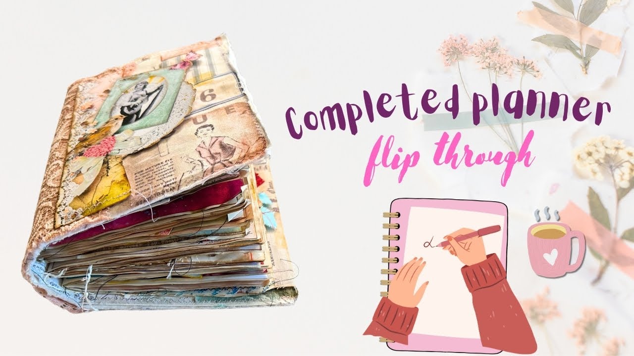 Completed Junk Journal Planner Flip Through/May - Aug 2023