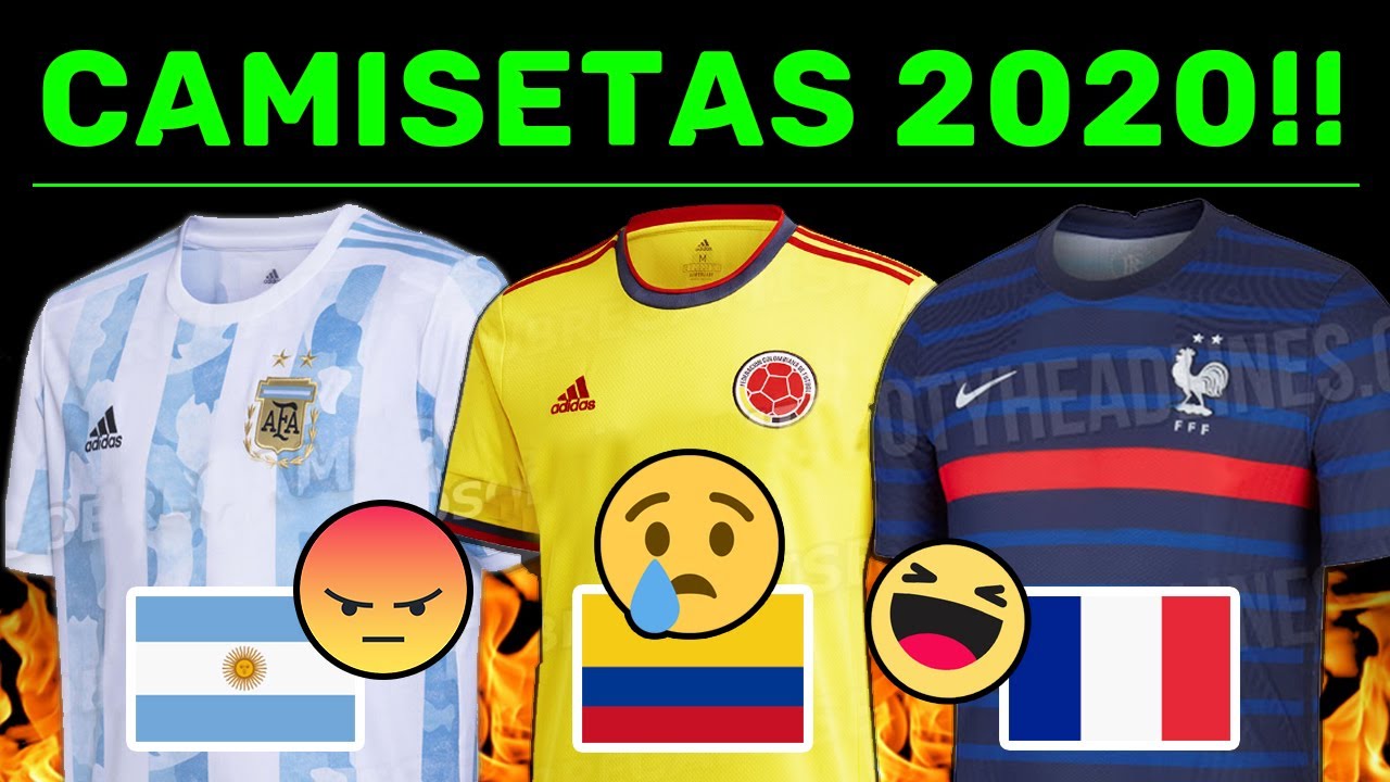 Nuevas Camisetas Oficiales de ARGENTINA, COLOMBIA, FRANCIA.. Para la Copa America y la EURO 2020
