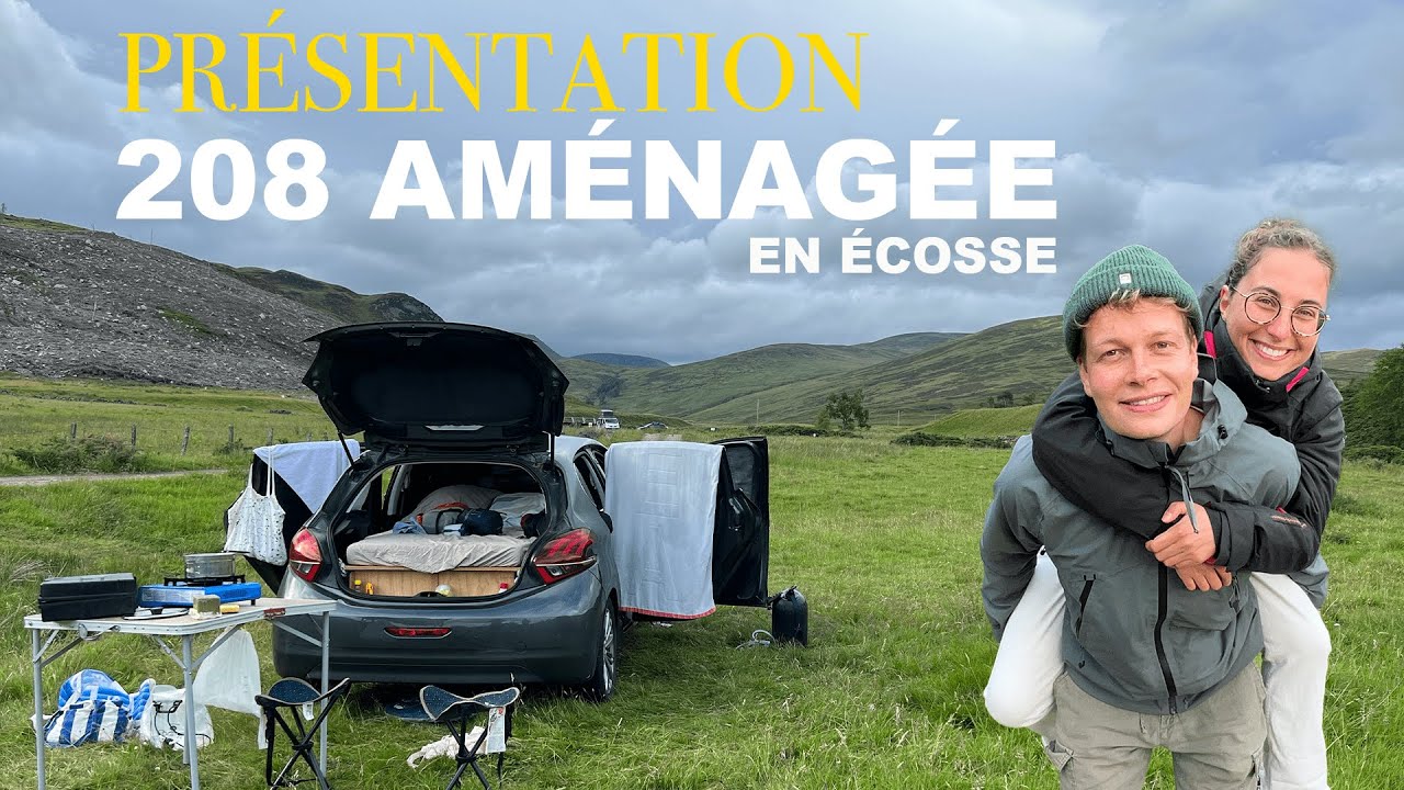 #1. On part voyager 30 jours en Écosse avec notre VOITURE aménagée (PRÉSENTATION AMÉNAGEMENT).