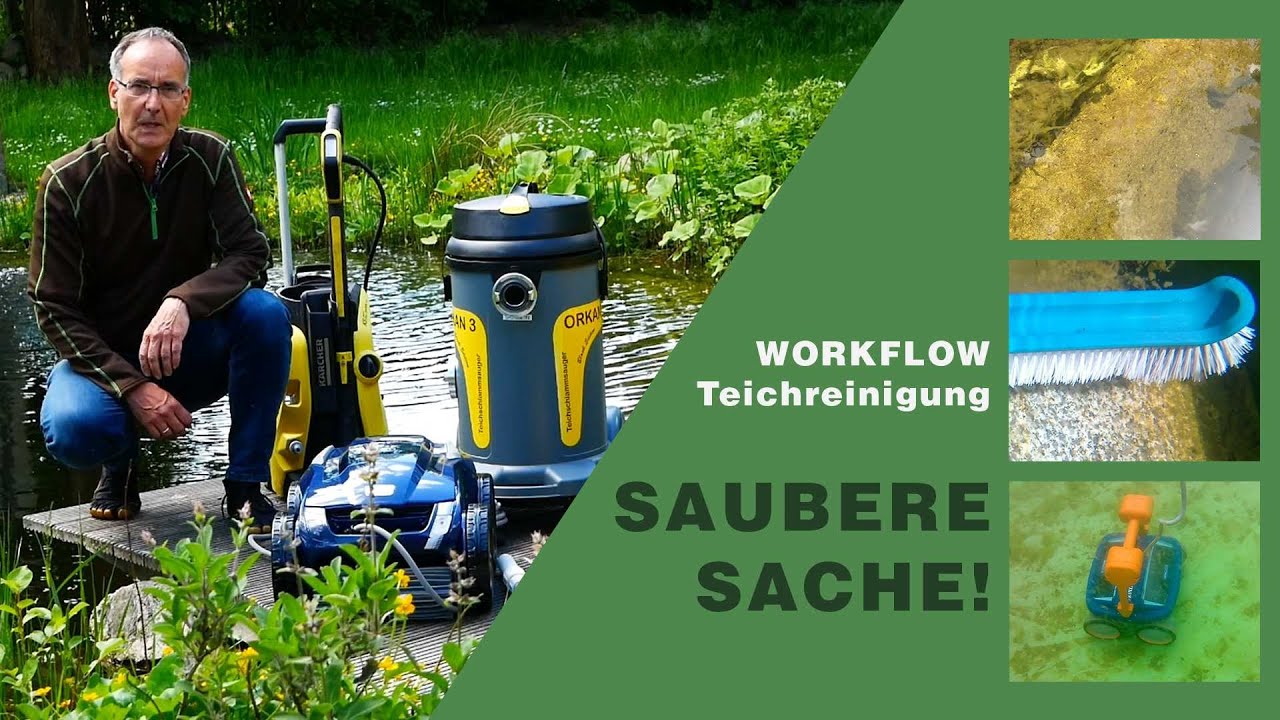 Wie reinige ich meinen Schwimmteich und Naturpool und welche Geräte nutze ich dafür?