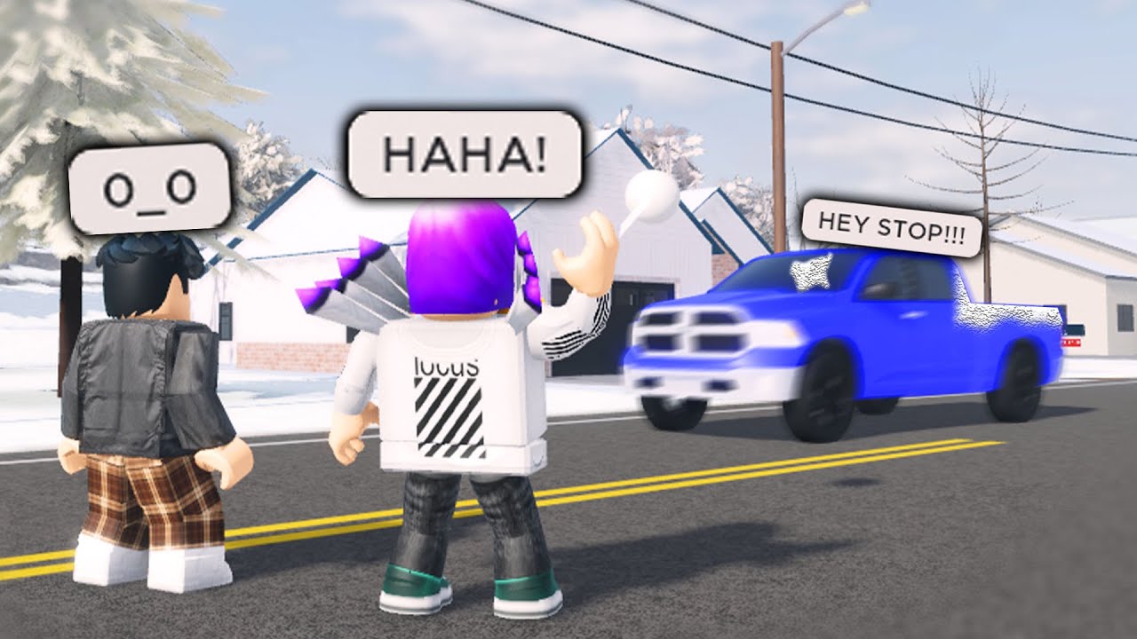 Снежный бой перерос в арест. Он так разозлился.. (Roblox)