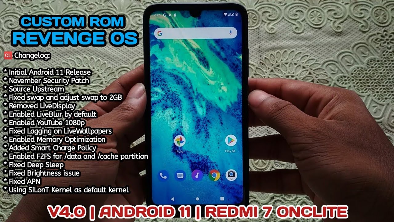 Install Custom ROM Revenge OS v4.0 Unofficial Android 11 (R) Redmi 7 - Onclite [FSR OFFICIAL]