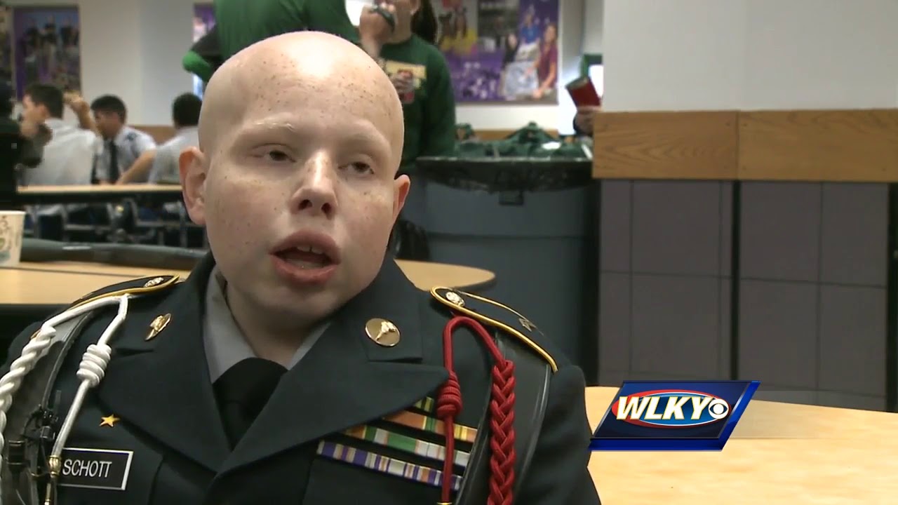 High School cancer patient shines at JROTC drill meet