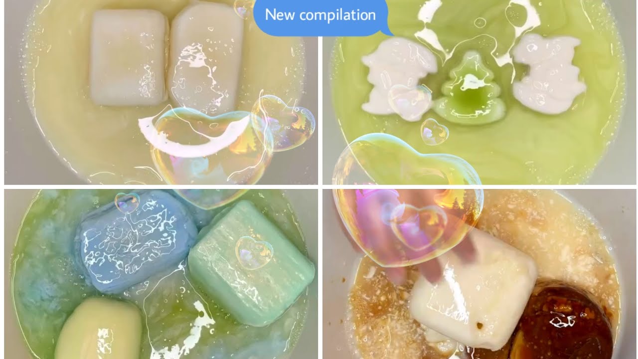 Soaked soap compilation #soakedsoap #asmr #mushysoap