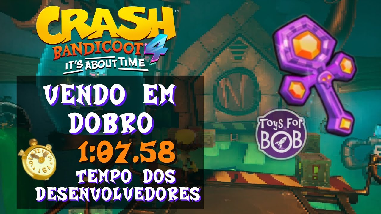 VENDO EM DOBRO – Relíquia ROXA dos DESENVOLVEDORES no CONTRA O TEMPO | Crash Bandicoot 4