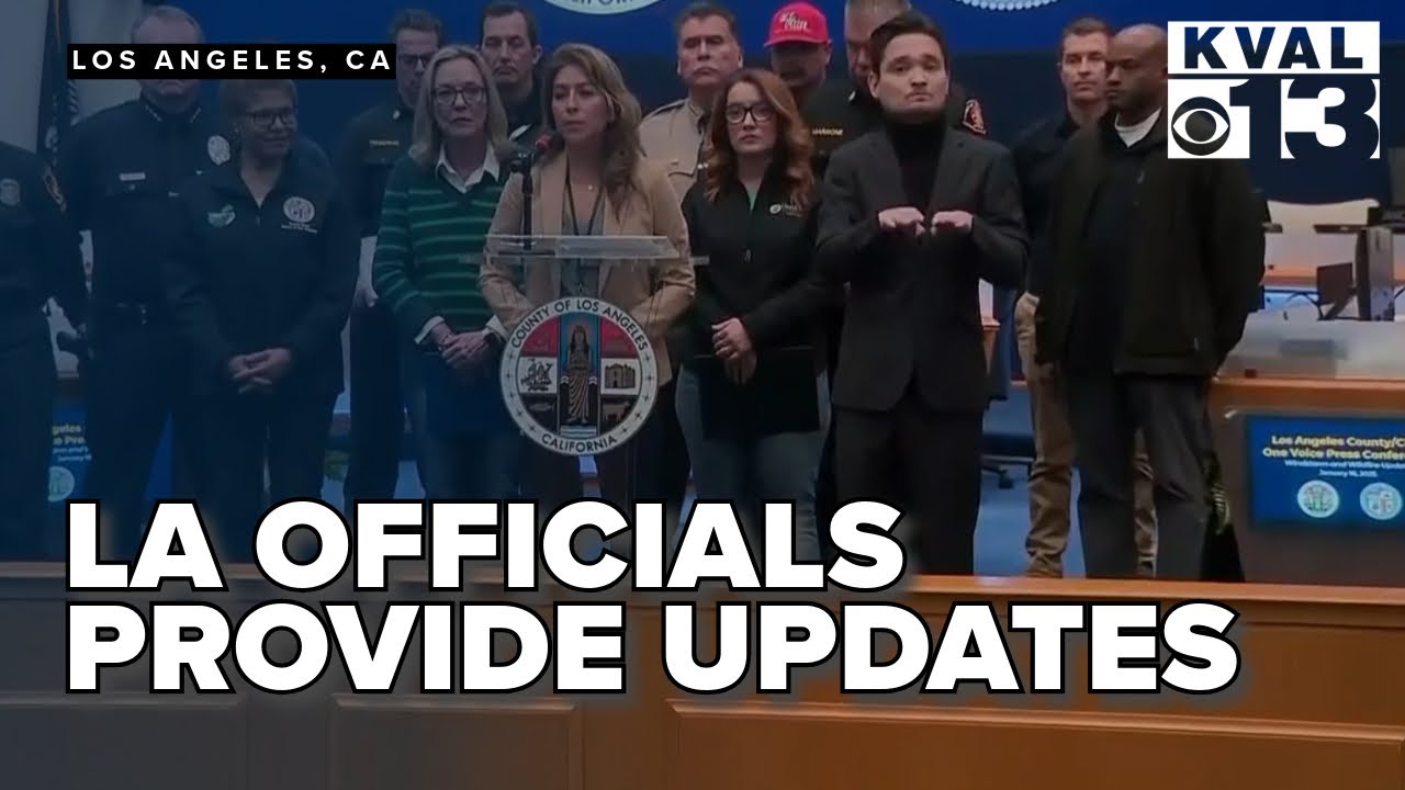 L.A. FIRES: Official update on devastating California wildfires as weather conditions improve