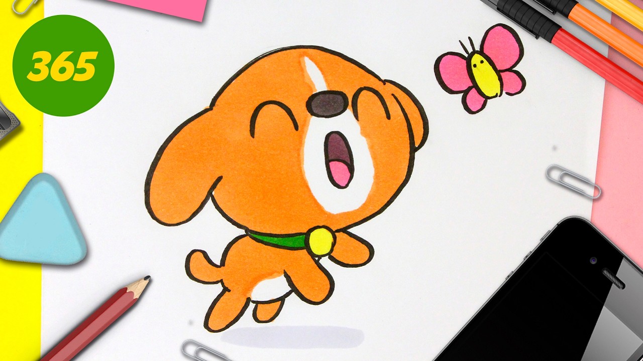 Come disegnare un cane kawaii e carino &ndash; Tutorial passo dopo passo
