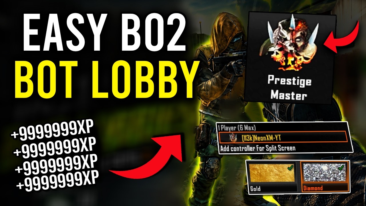 *НОВЫЙ* ГЛЮК В ЛОББИ С БОТОВ В BO2! МГНОВЕННОЕ ПОЛУЧЕНИЕ МАКСИМАЛЬНОГО ПРЕСТИЖА В ЛОББИ С БОТОВ (...