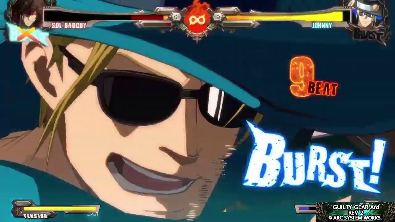 GGXrd Rev2 ジョニー 多重霧連携