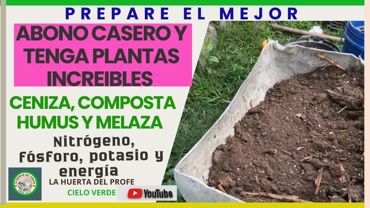 FERTILIZANTE CASERO MILAGROSO: Nitrógeno, fósforo, potasio y energía en una preparación orgánica