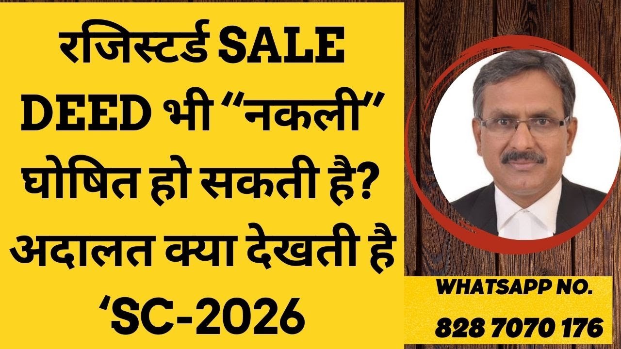 Can a Registered Sale Deed be Declared “Sham”? – 49 Year Legal Battle!
